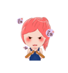 KOKAEW Pink holic girl（個別スタンプ：24）