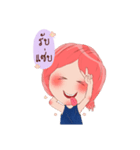 KOKAEW Pink holic girl（個別スタンプ：32）
