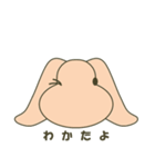 ウサギのとろろ（個別スタンプ：10）
