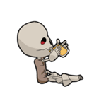 skeleton alone（個別スタンプ：19）