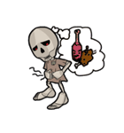 skeleton alone（個別スタンプ：34）