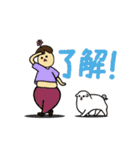 Flower man and her friends（個別スタンプ：21）