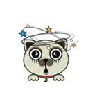 a cats living in the moon town star room（個別スタンプ：6）