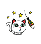a cats living in the moon town star room（個別スタンプ：7）