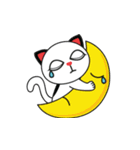 a cats living in the moon town star room（個別スタンプ：16）