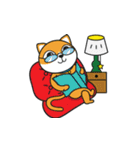 a cats living in the moon town star room（個別スタンプ：19）