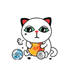 a cats living in the moon town star room（個別スタンプ：24）