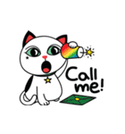 a cats living in the moon town star room（個別スタンプ：32）