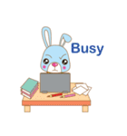 Blue Rabbit Boy（個別スタンプ：34）