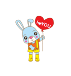 Blue Rabbit Boy（個別スタンプ：36）