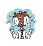 Mr.bear head（個別スタンプ：6）