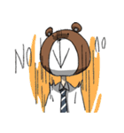Mr.bear head（個別スタンプ：7）