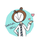 Mr.bear head（個別スタンプ：23）