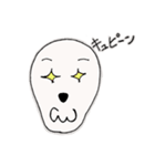 つきなみガイコツ（個別スタンプ：34）