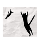 ねこシルエット（個別スタンプ：6）