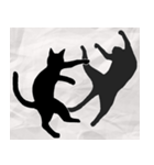 ねこシルエット（個別スタンプ：10）