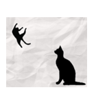 ねこシルエット（個別スタンプ：13）