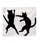 ねこシルエット（個別スタンプ：14）