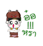 Mr. Yada and frog..^^（個別スタンプ：16）