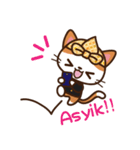 Cute Sundanise Cat from Indonesia（個別スタンプ：5）