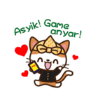 Cute Sundanise Cat from Indonesia（個別スタンプ：7）