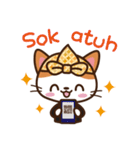 Cute Sundanise Cat from Indonesia（個別スタンプ：18）
