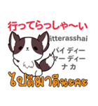 犬の毎日 日本語タイ語（個別スタンプ：8）