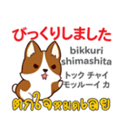 犬の毎日 日本語タイ語（個別スタンプ：36）