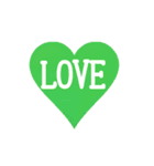 LOVE！heart♡green（個別スタンプ：19）