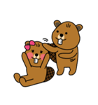 bubu and barbie (beaver)（個別スタンプ：2）