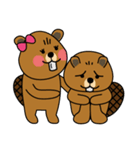 bubu and barbie (beaver)（個別スタンプ：3）
