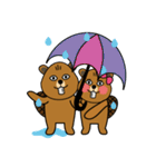bubu and barbie (beaver)（個別スタンプ：4）