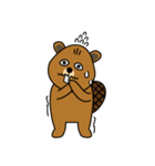 bubu and barbie (beaver)（個別スタンプ：6）