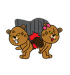 bubu and barbie (beaver)（個別スタンプ：8）