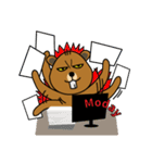 bubu and barbie (beaver)（個別スタンプ：9）