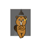 bubu and barbie (beaver)（個別スタンプ：11）