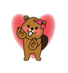 bubu and barbie (beaver)（個別スタンプ：15）
