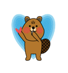 bubu and barbie (beaver)（個別スタンプ：16）