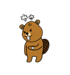 bubu and barbie (beaver)（個別スタンプ：18）