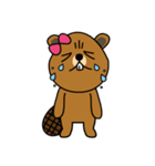 bubu and barbie (beaver)（個別スタンプ：19）