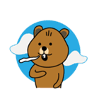bubu and barbie (beaver)（個別スタンプ：23）