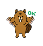 bubu and barbie (beaver)（個別スタンプ：27）
