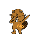bubu and barbie (beaver)（個別スタンプ：28）