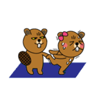bubu and barbie (beaver)（個別スタンプ：32）
