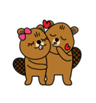 bubu and barbie (beaver)（個別スタンプ：36）