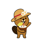 bubu and barbie (beaver)（個別スタンプ：37）