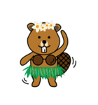 bubu and barbie (beaver)（個別スタンプ：38）