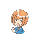 ほんわかブレザー男子（個別スタンプ：3）