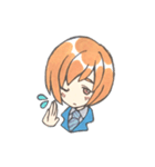ほんわかブレザー男子（個別スタンプ：5）