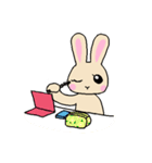 大人女子うさぎ（個別スタンプ：4）